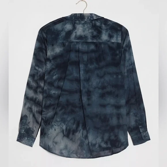 ANTHROPOLOGIE / PILCRO THE CATE CLASSIC TIE-DYE BUTTON DOWN SHIRT    LIKE NEW - Picture 8 of 11